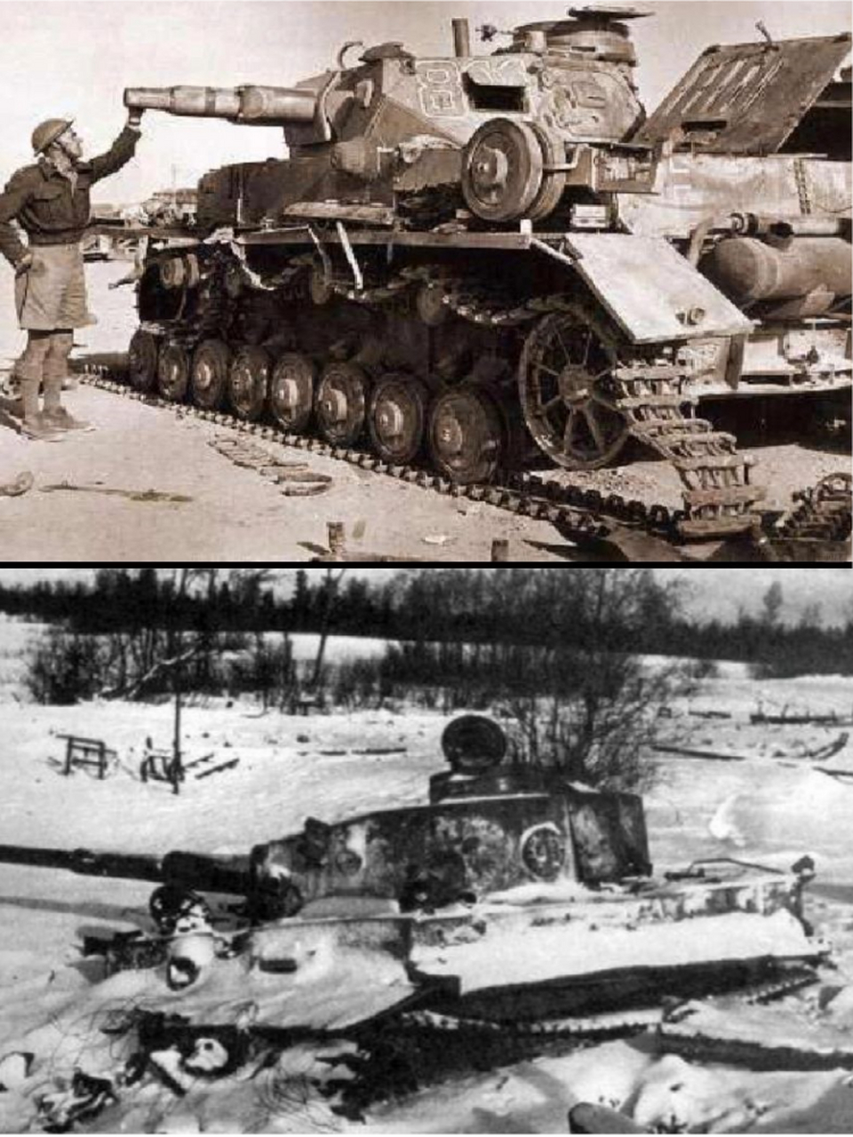 二战中的坦克残骸