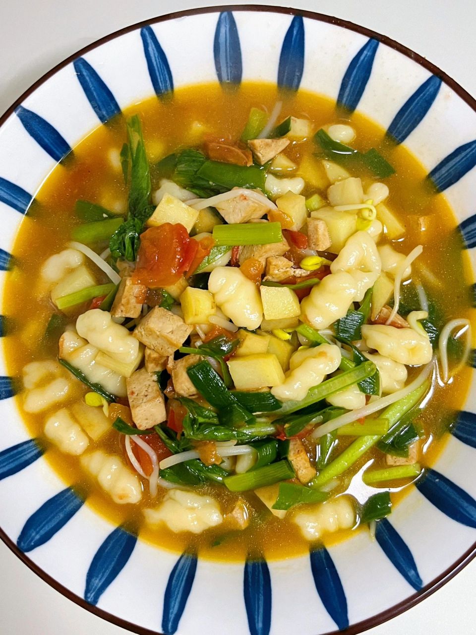 正宗陕西烩麻食真的超级好吃!味道超绝 加点油泼辣子更美味!