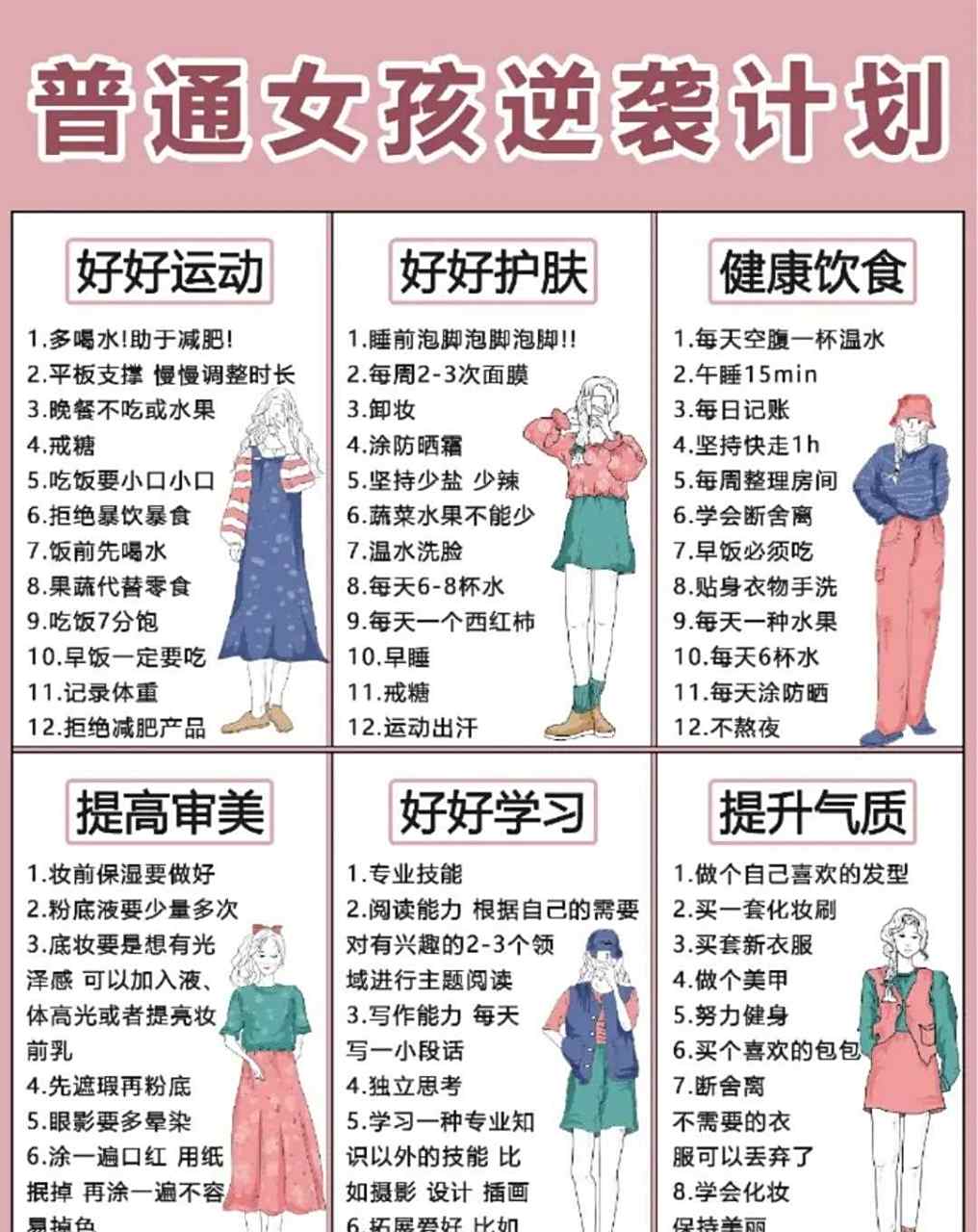 普通女孩如何变美改变自己从此刻做起[庆祝]   [得意]