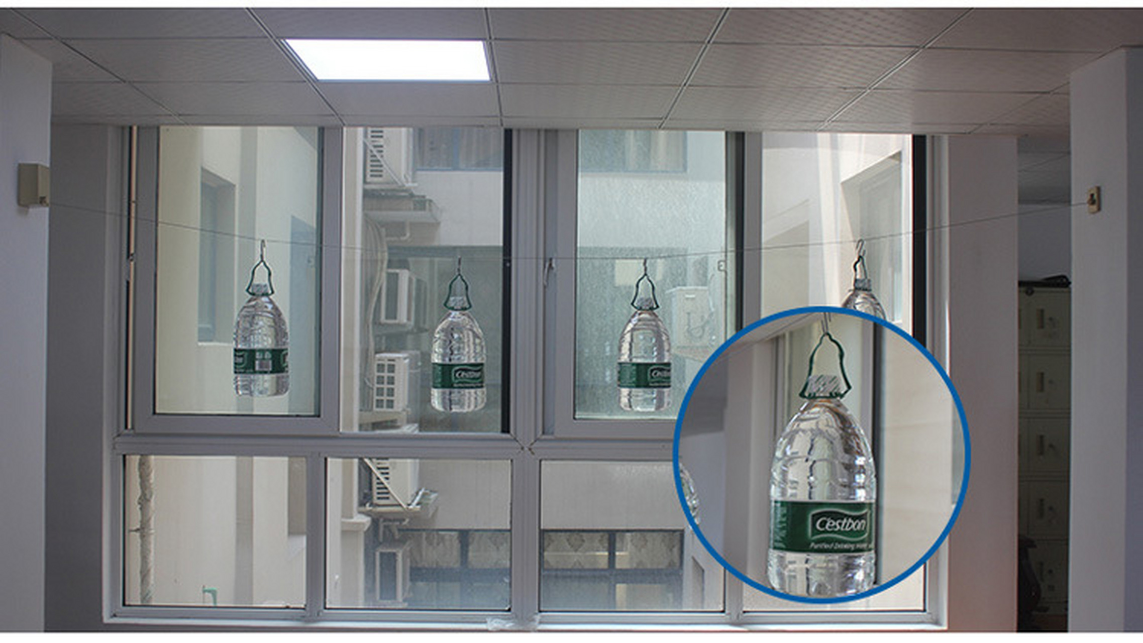 夏天洗完衣服,晾晒的时间总是不够用09 最近买了一个伸缩晾衣绳,真