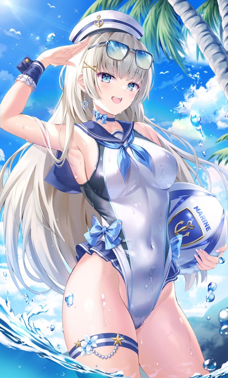 セーラー競泳水着 画师:bnari