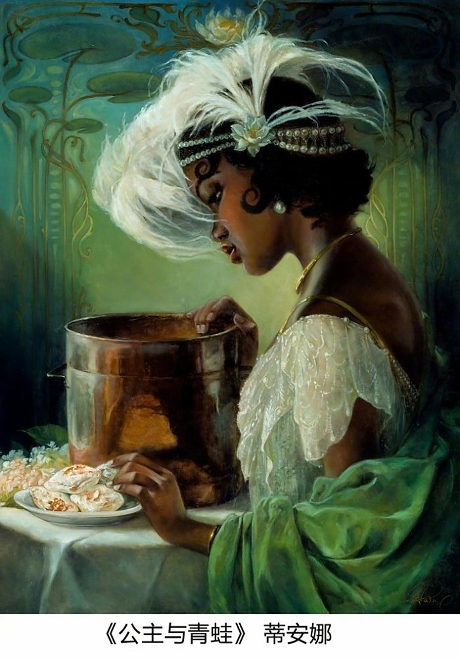 画师heather theurer笔下一组油画风格的迪士尼角色,画风很让人心动了