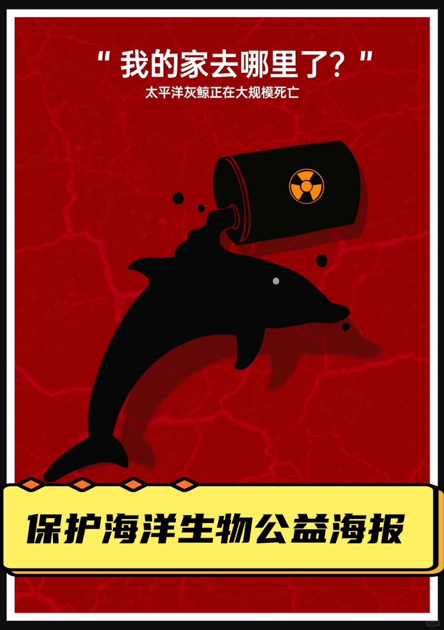 保护海洋生物公益海报 !