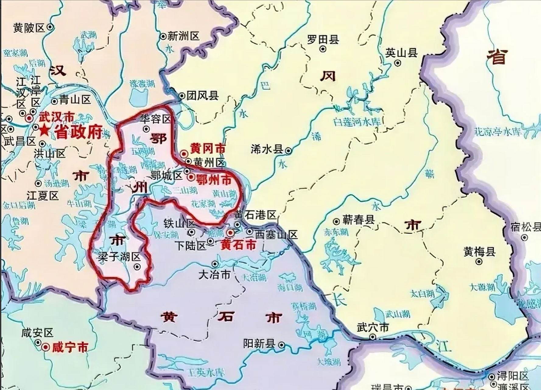 鄂州是湖北面积最小的地级市,麻雀虽小肝胆俱全.