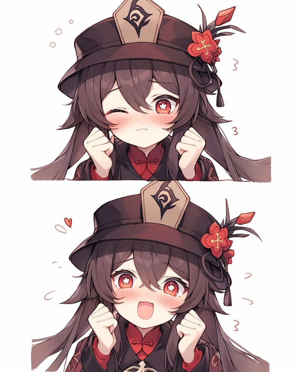 原神 胡桃表情包 #九月动态激励计划