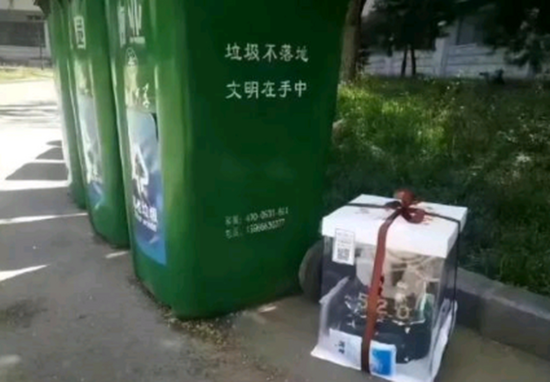 好好的蛋糕,为什么要扔垃圾桶啊?