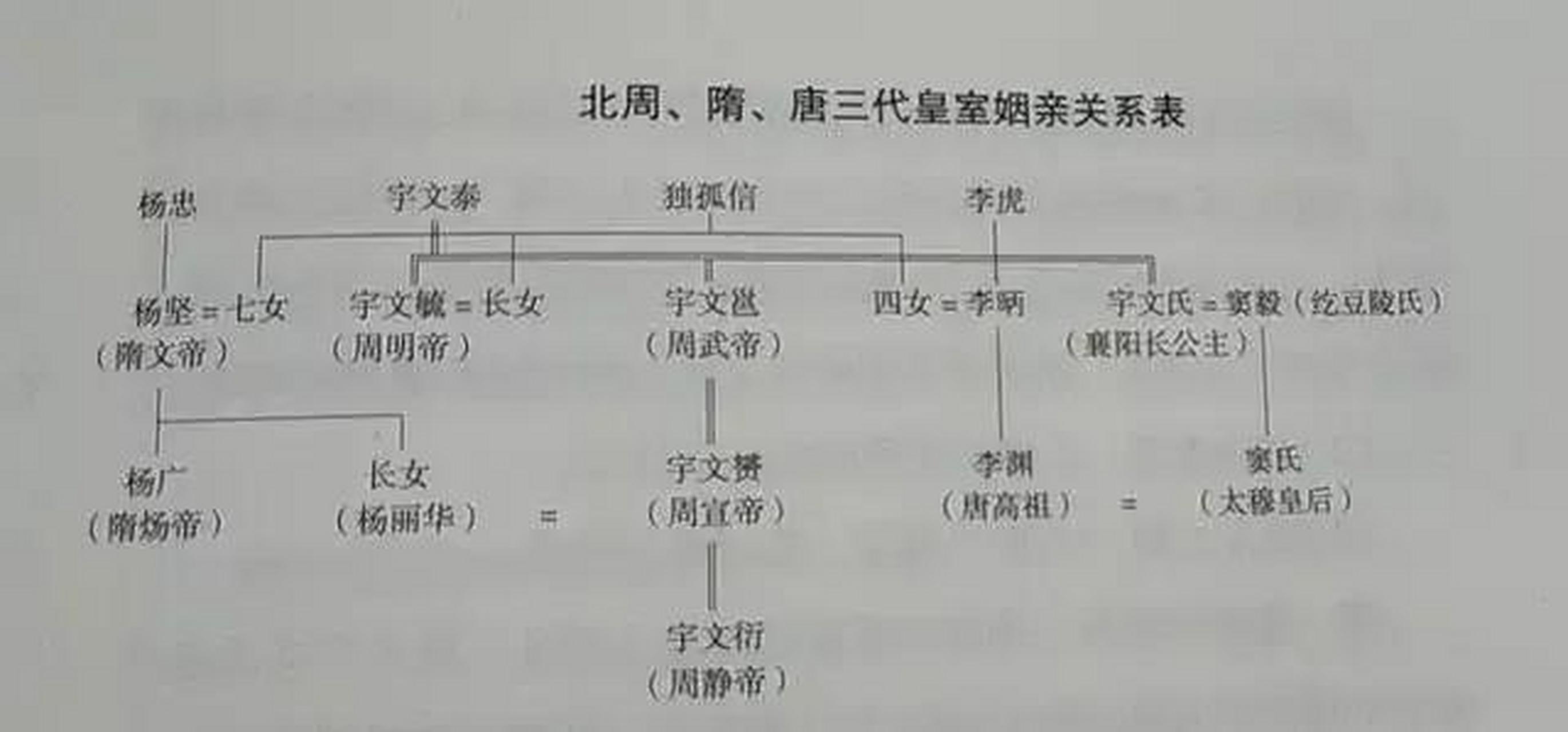 杨坚和北周皇室的关系