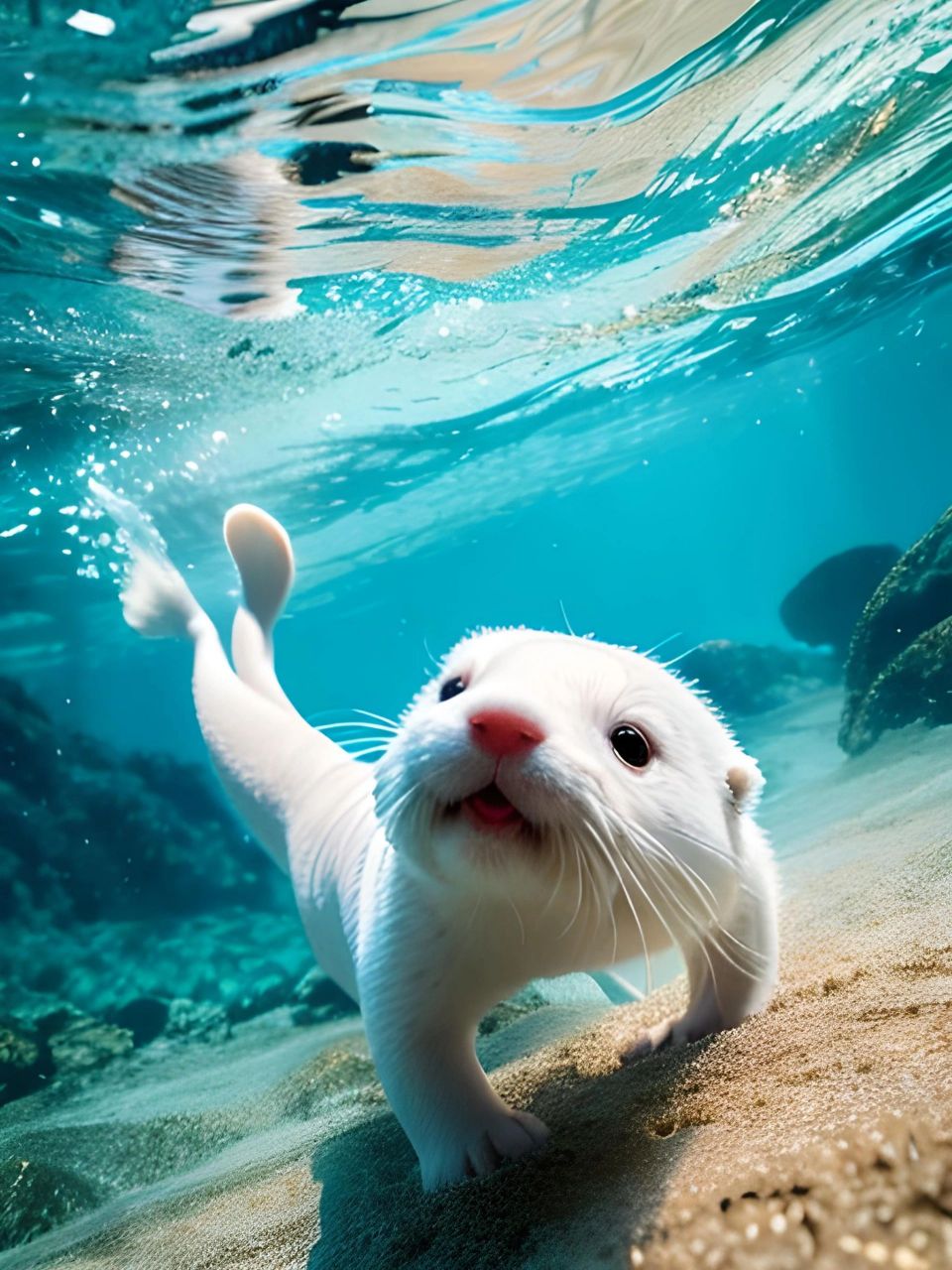 可爱的水生动物图片图片