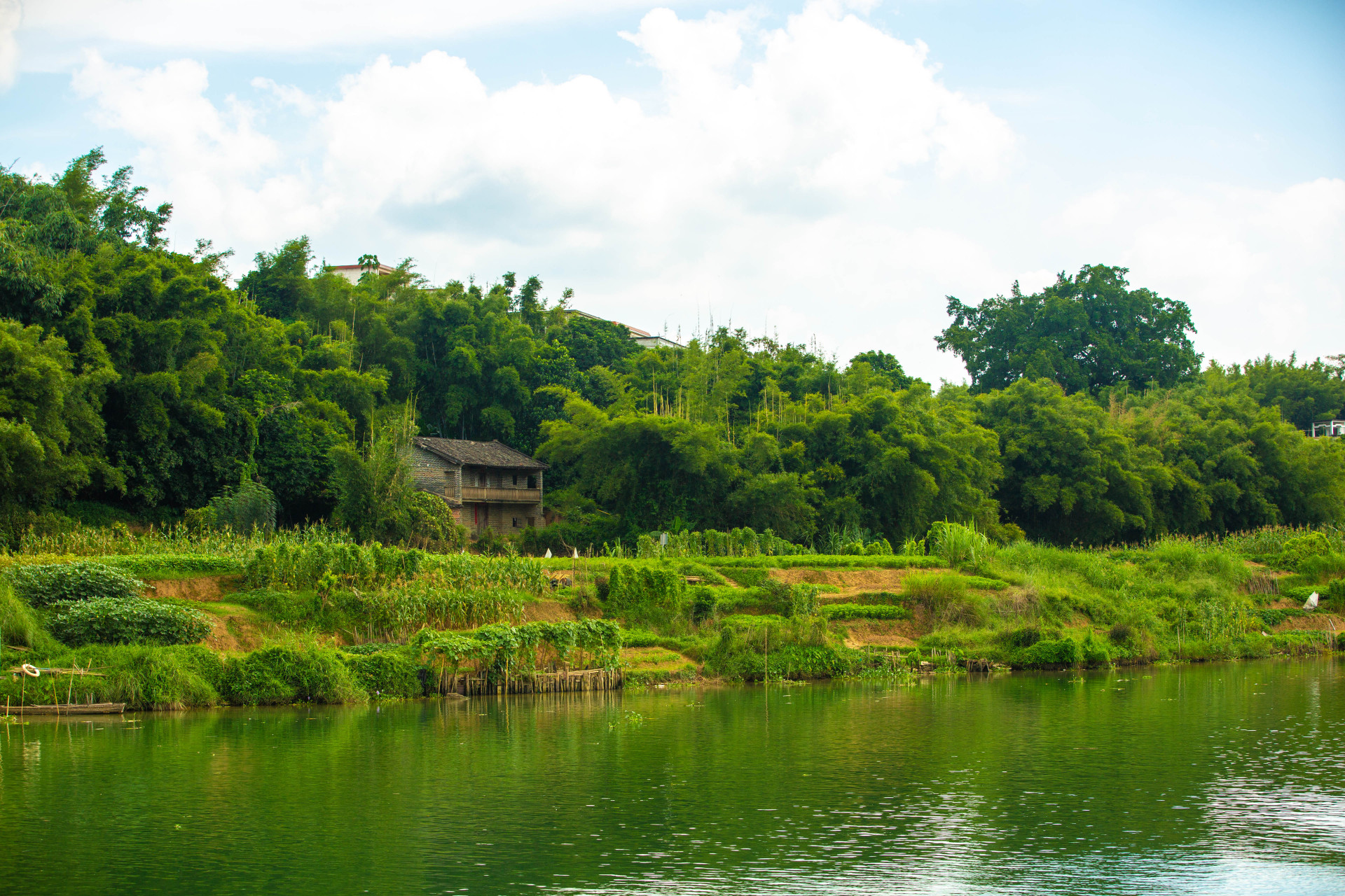 扶来房车营地位于广东省肇庆市封开镇贺江碧道画廊核心区,坐拥天然