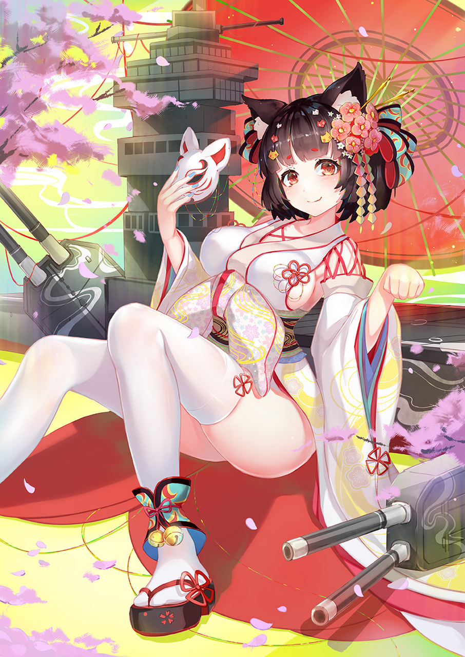 画师:花近浅川 #碧蓝航线# #山城#  山城是《碧蓝航线》中的日本舰船