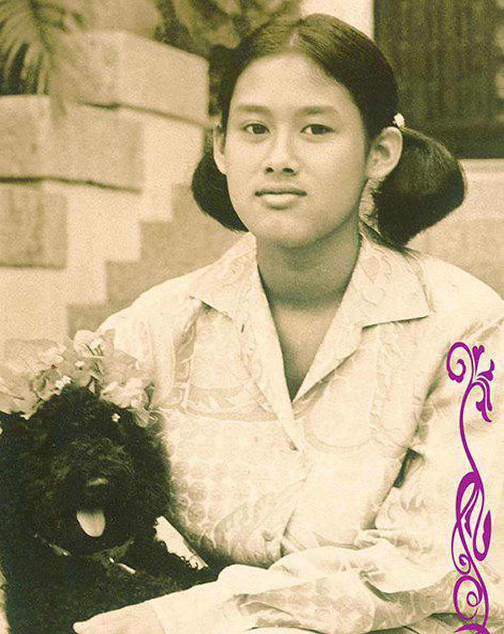 诗琳通公主年轻时真是美丽,还有一种英姿飒爽的美.