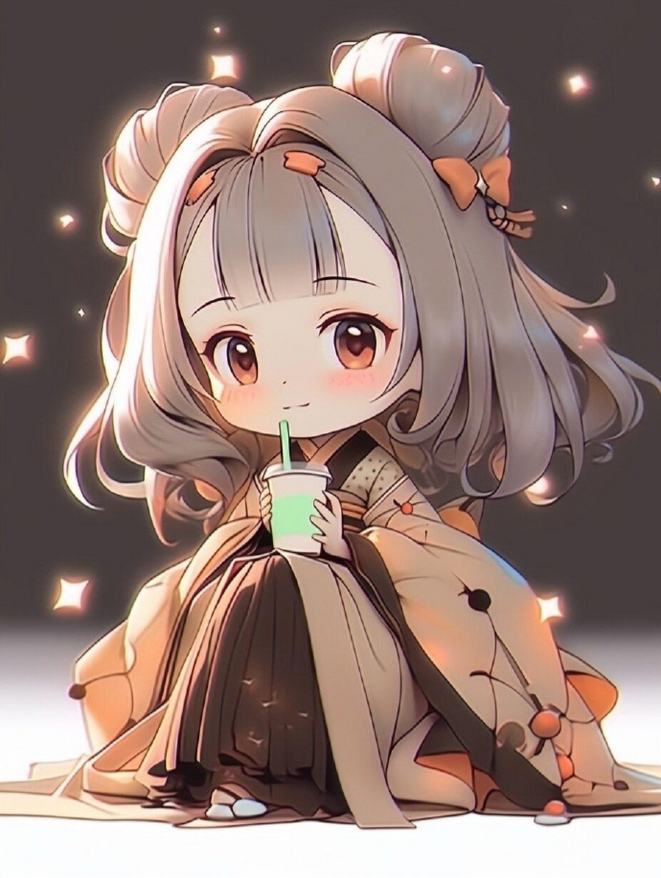 萌q小可爱头像插画 676767,每一张都超级可爱 #动漫插画