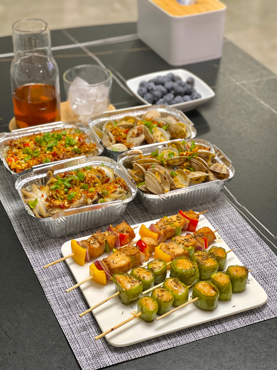 鸡肉串 锡纸小海鲜 在家就能做出烧烤摊水准的锡纸小海鲜,真的巨好吃