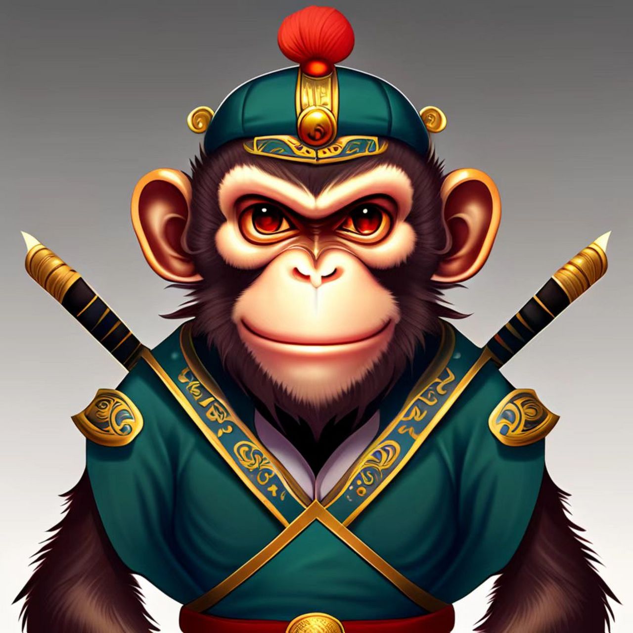 百度涂鸦一格ai绘画12生肖系列之猴系列,总有你喜欢的一款!