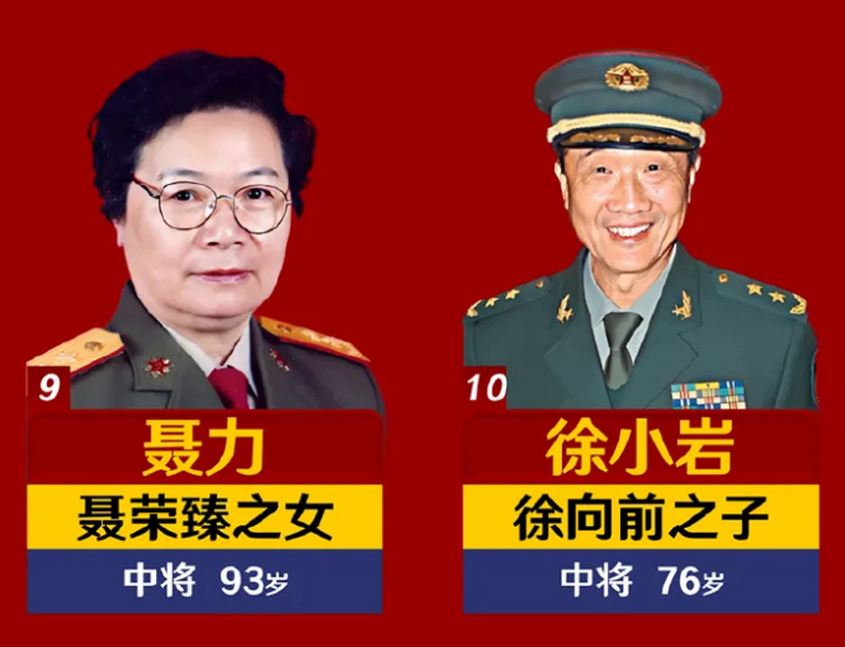 十大元帅子女中的将军!其中四位是刘伯承的后代!