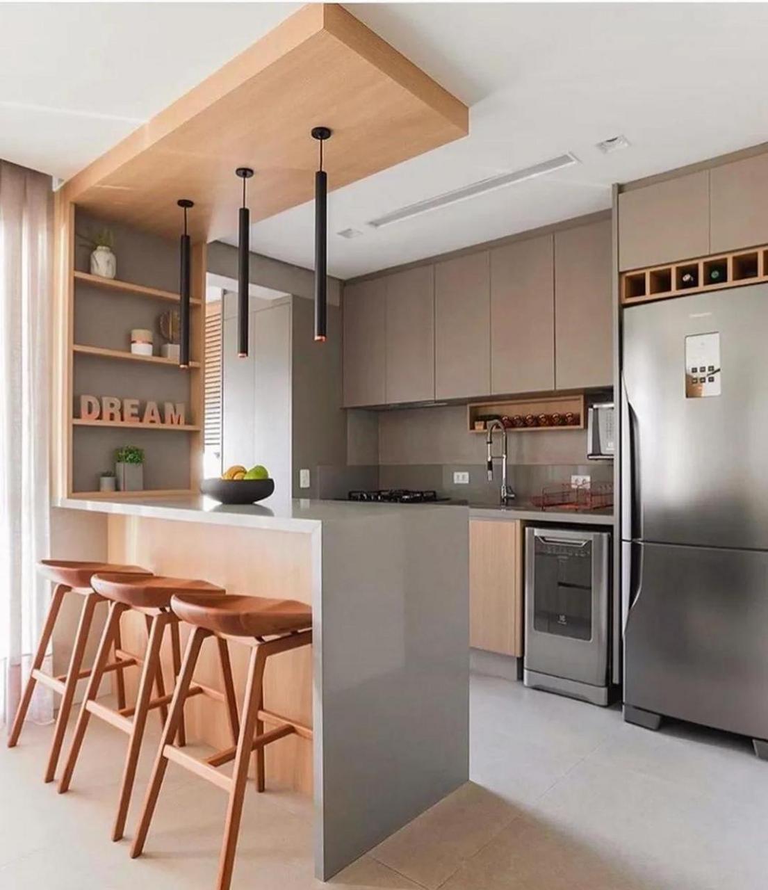 开放式厨房餐厅吧台设计||| 后台很多人私信,到底开放式厨房可不可以