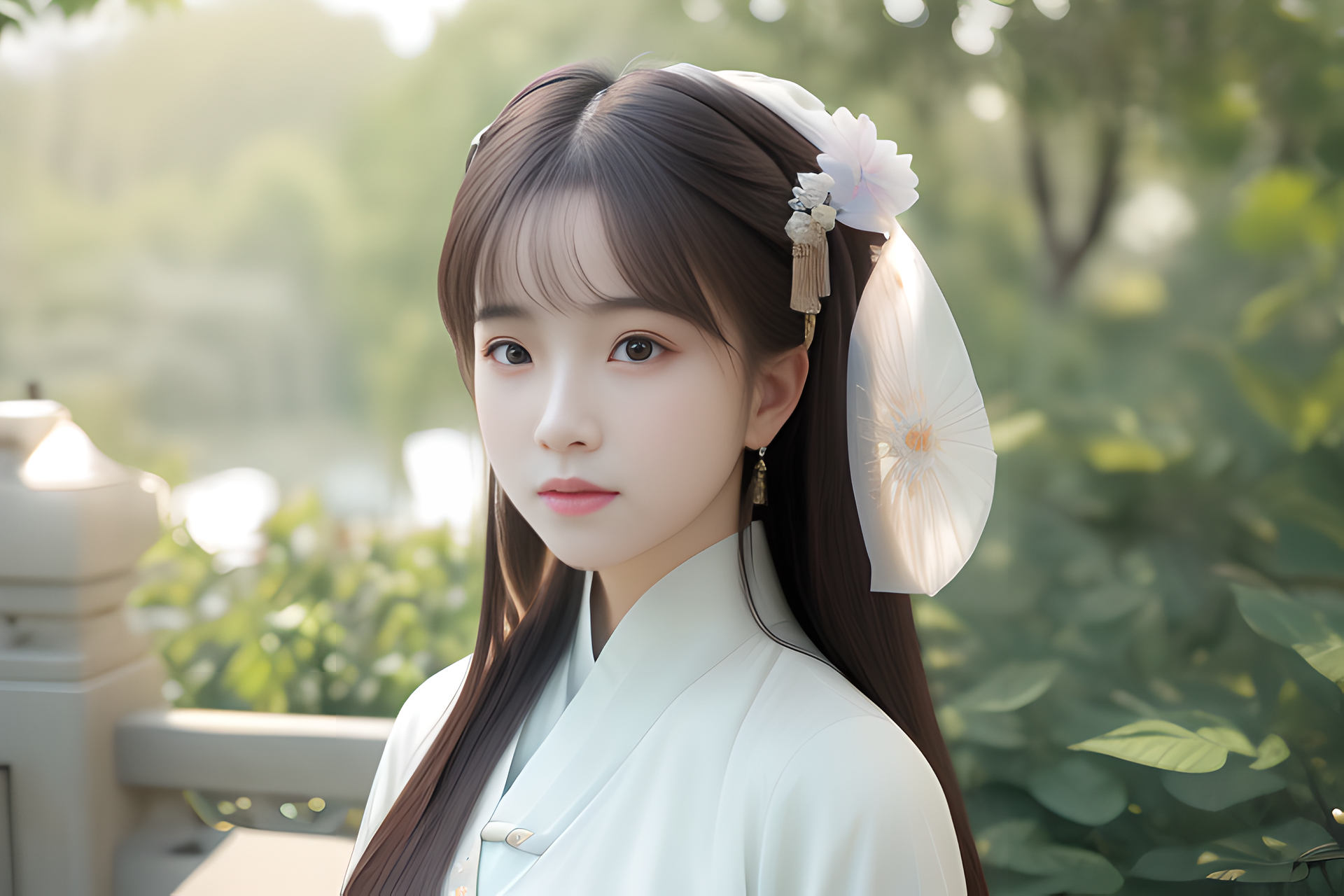 ai绘画-自带仙气的古风女孩(2)#古风# #古风美女