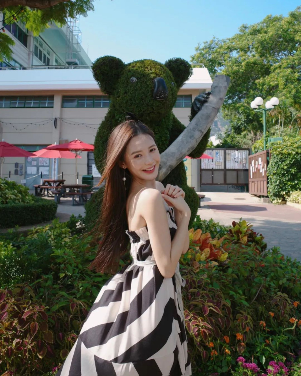 马来西亚网红黄诗棋,曾5次入围世界百大美女的"甜美系"女神