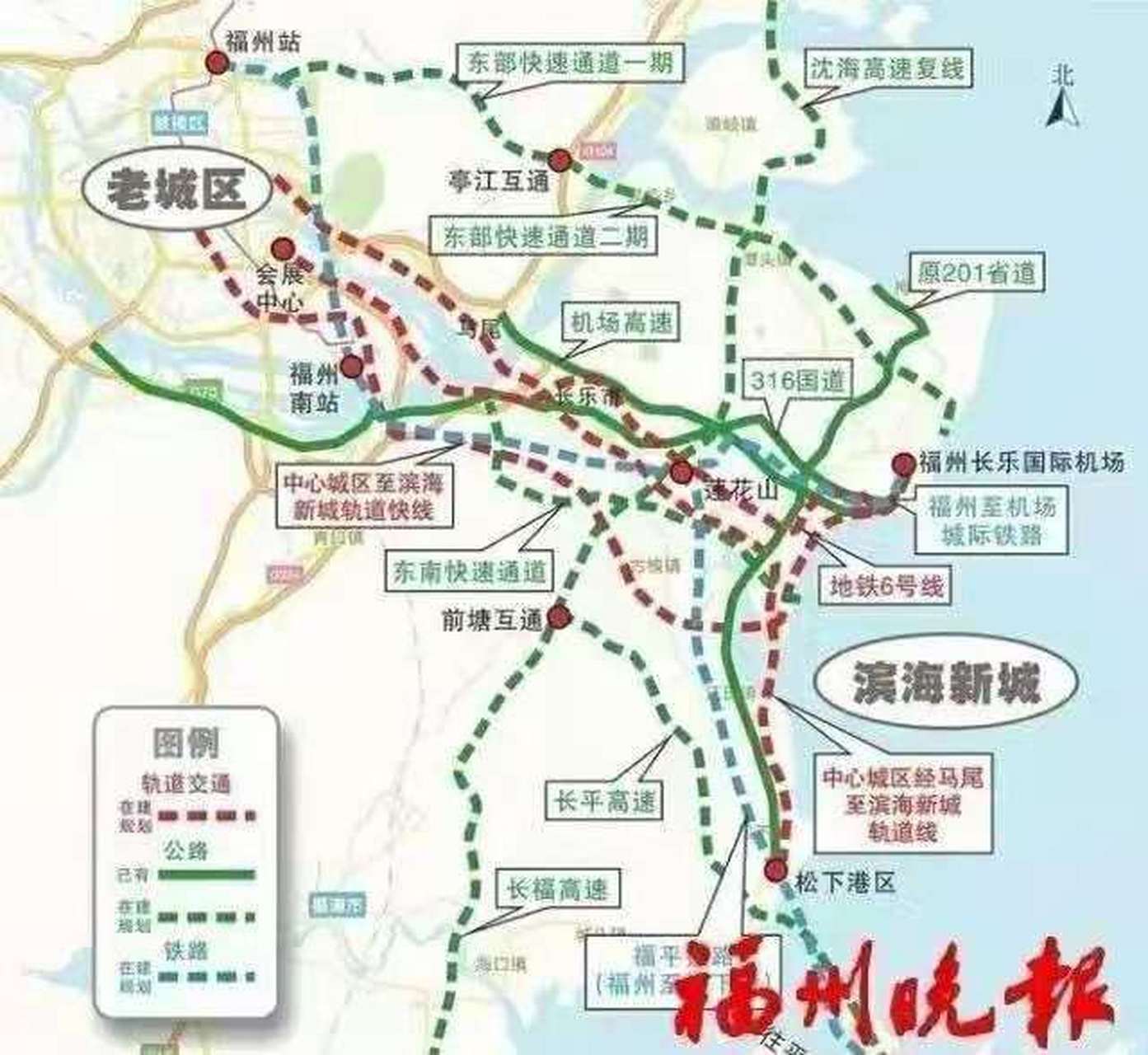 今天,福清滨海大通道一期工程主体工程完成建设,即将全线通车】  12月