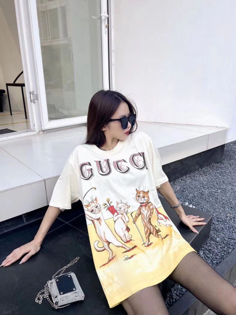 gucci猫咪t恤价格图片