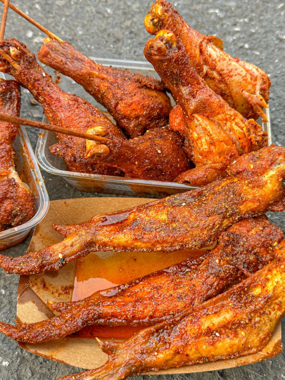 离开长沙前一定要打包带走的  求求各位刷到这个竹签烤鸡腿的姐妹们