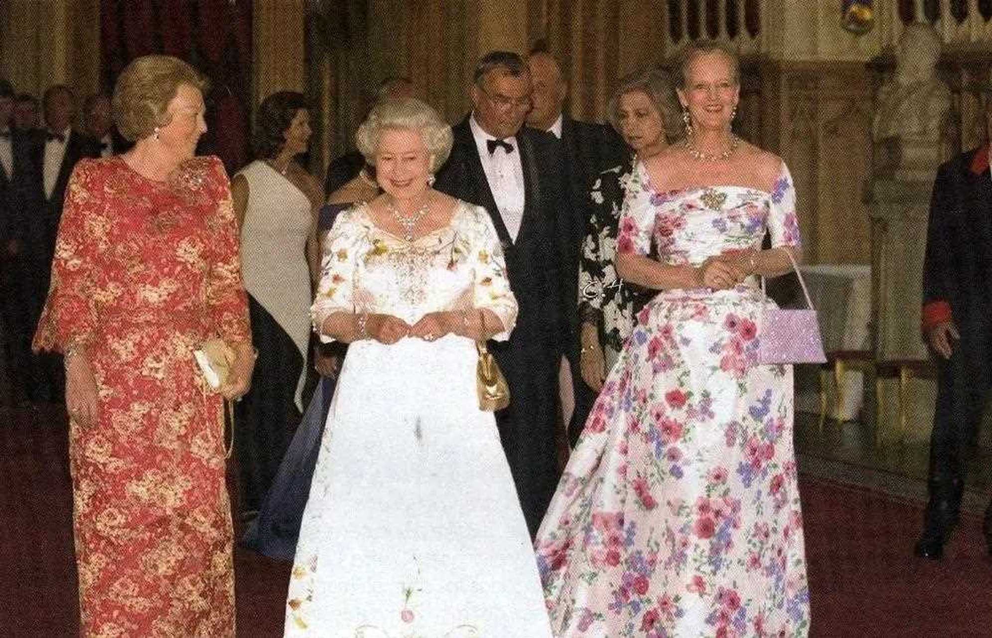 欧洲三大女王:英国女王伊丽莎白二世,丹麦女王玛格丽特二世,以及荷兰