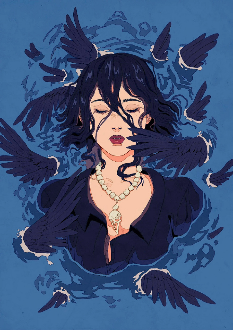 奇幻复古风,静谧美好. cr:芬兰插画师ionomycin