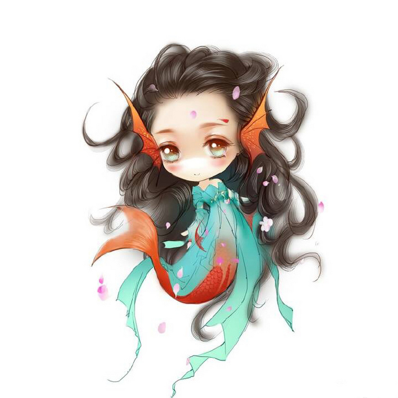 【古风素材鉴赏】一组q版古风人物插画.