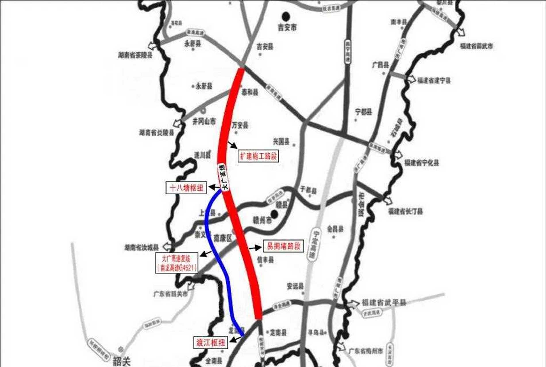 大广高速复线(南龙高速 g45)已于 9 月 28 日全线开通.