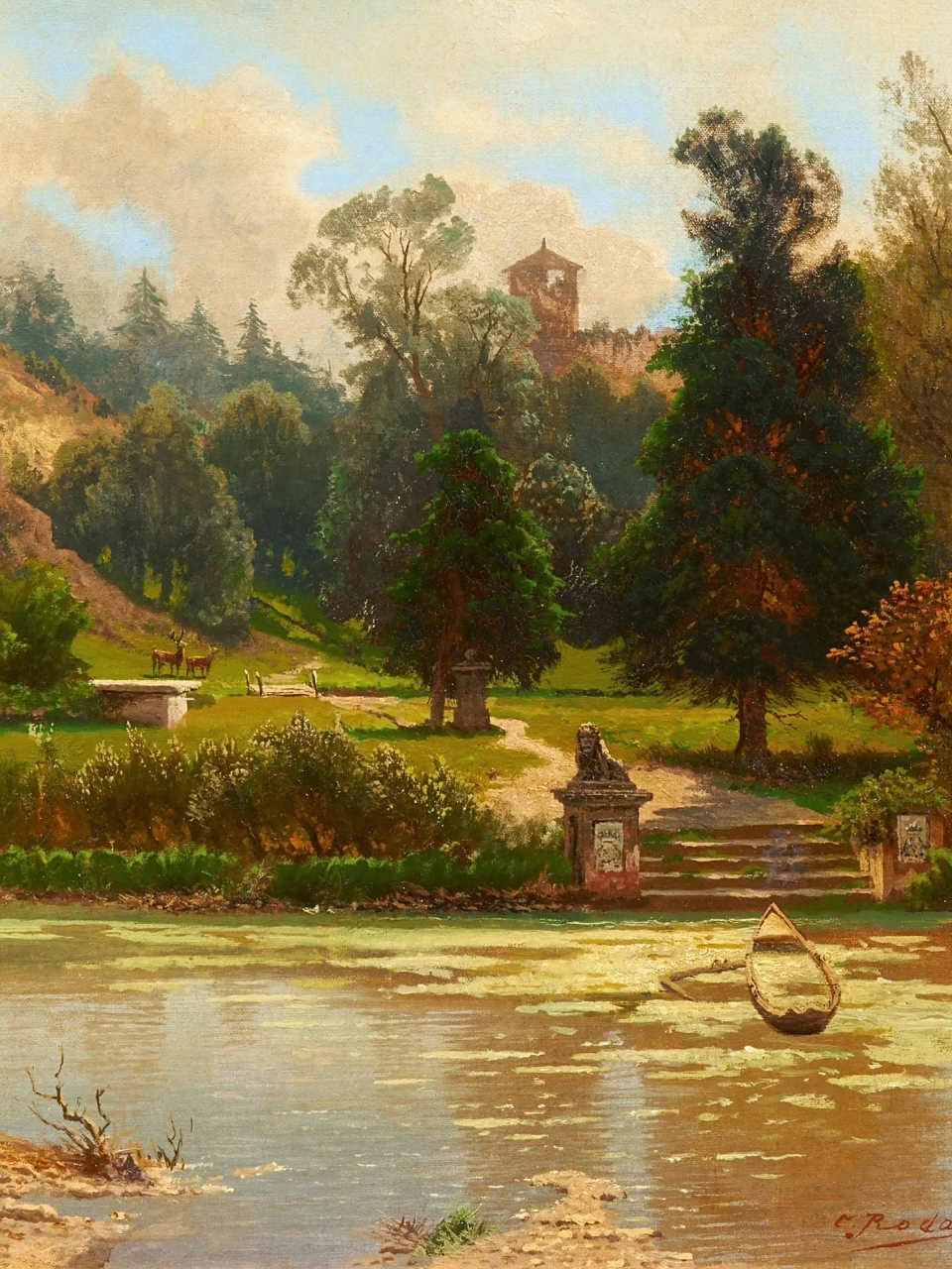 风景油画carl rodde 作者:卡尔·古斯塔夫·罗德