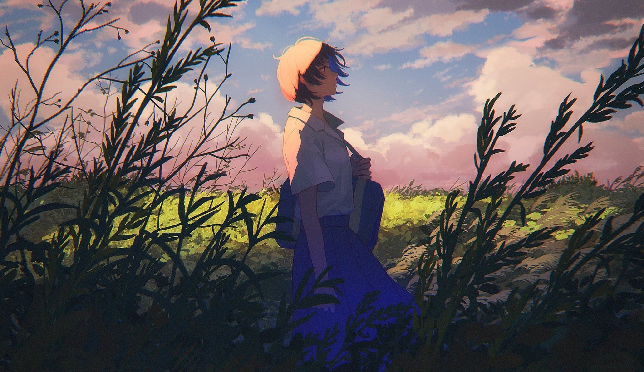 插画师hiko( twi:hiko_il )一组日系小清新的少女场景主题插画,温暖的