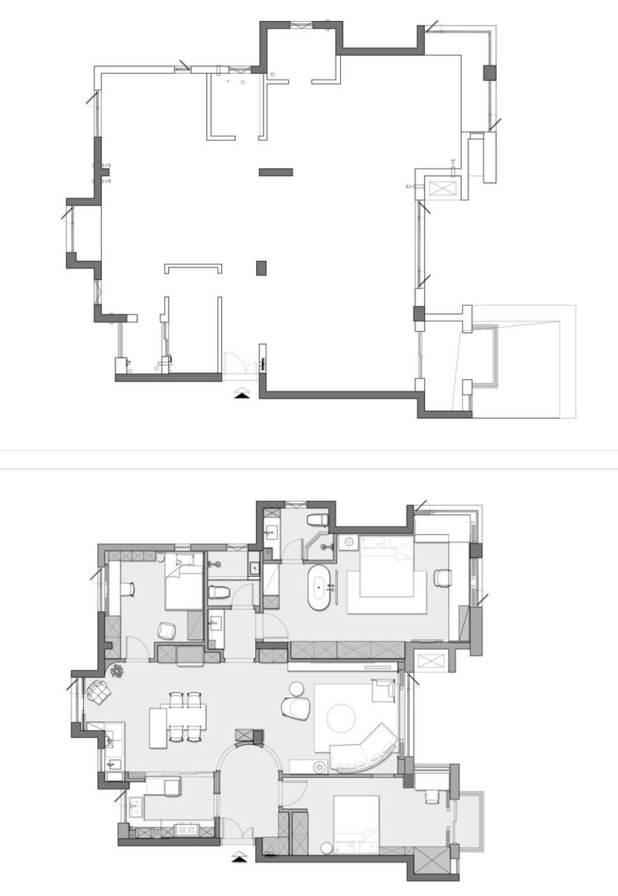 很多人在装修设计新房时,都喜欢用一点弧形元素,因为弧形元素,不仅