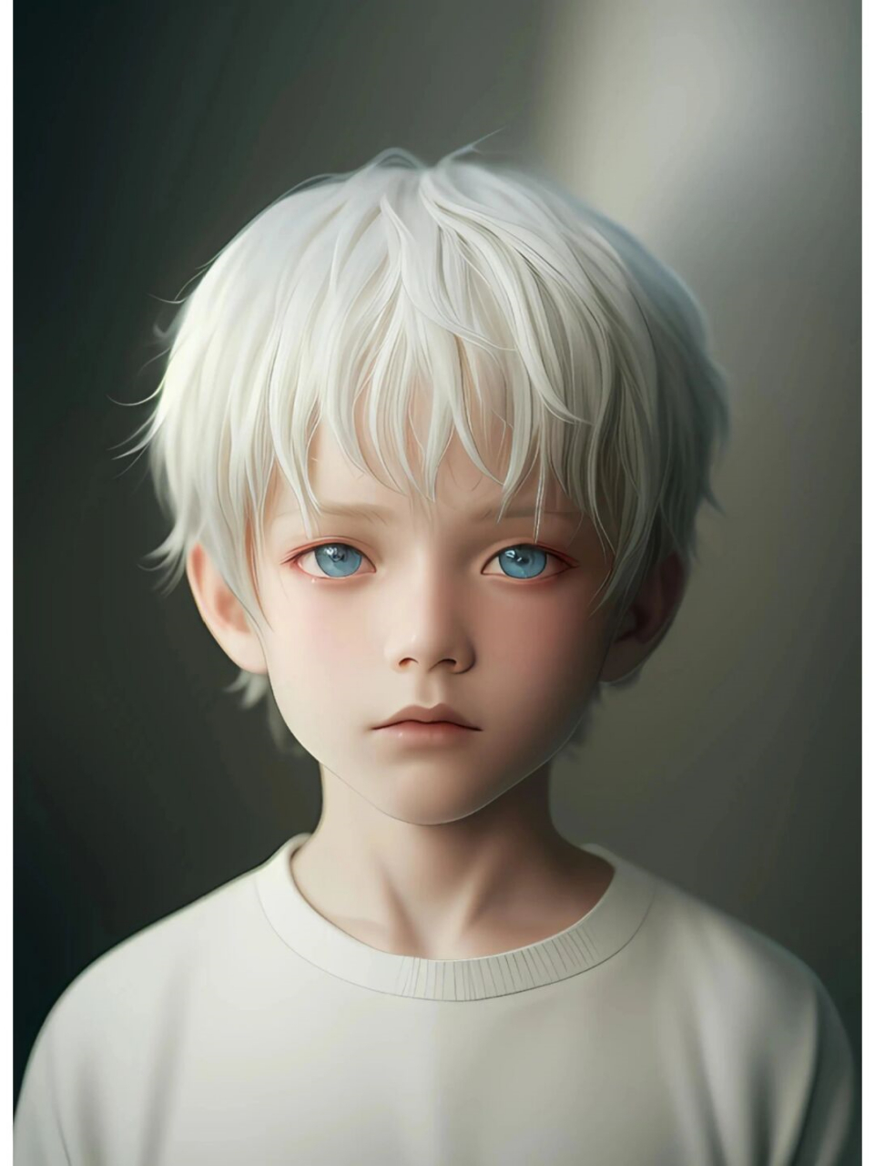 魅力无法抵挡的少年风采  还是白发毛衣小正太