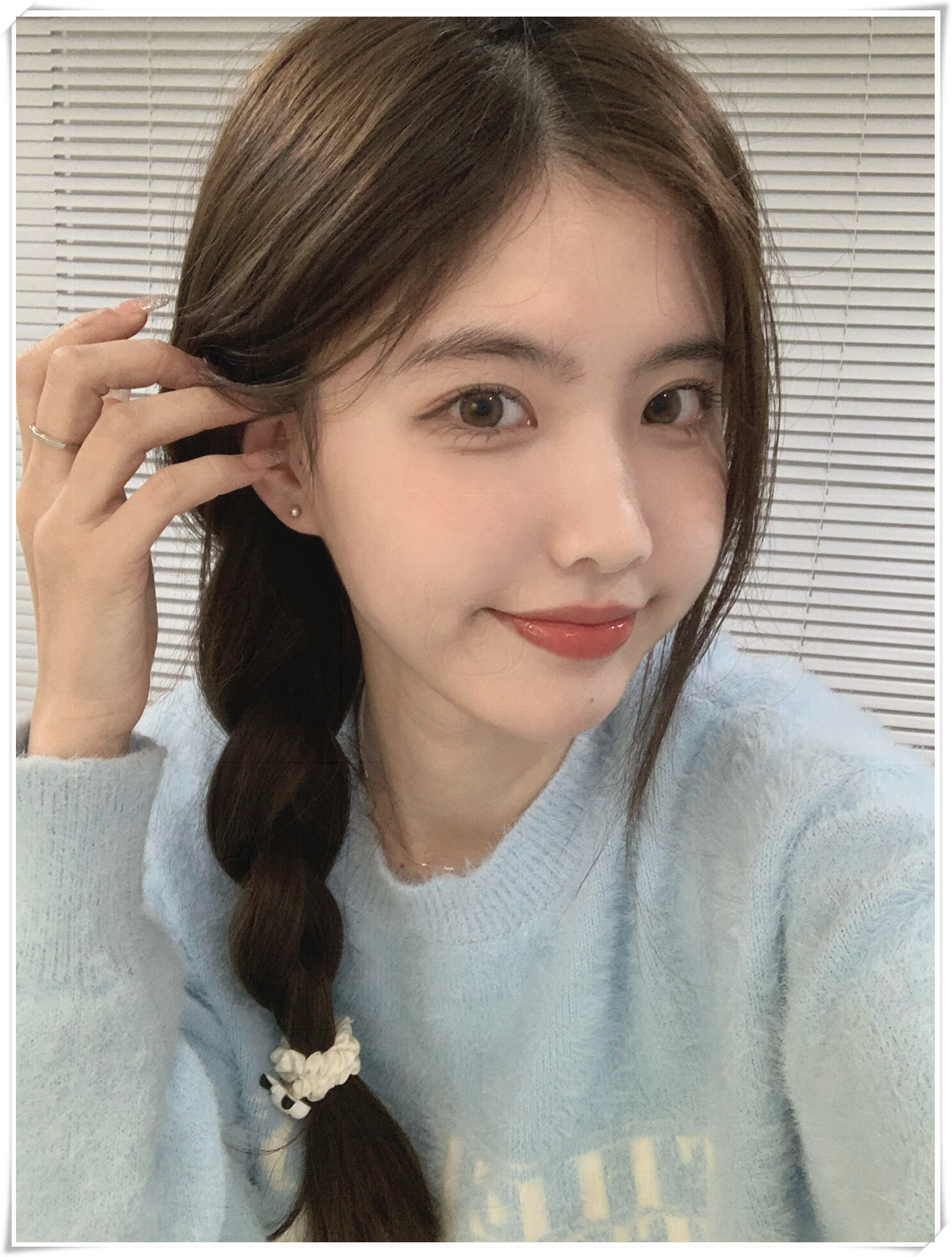 单侧麻花辫太温柔了