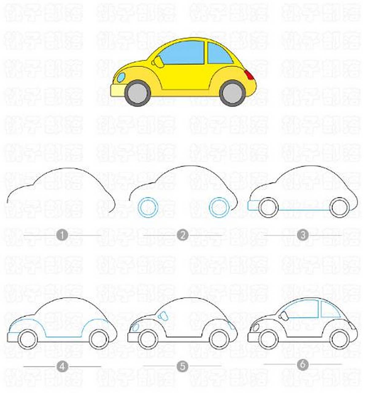 育儿日常# 多种小汽车的简笔画,画完这组就能掌握各种汽车的画法了 