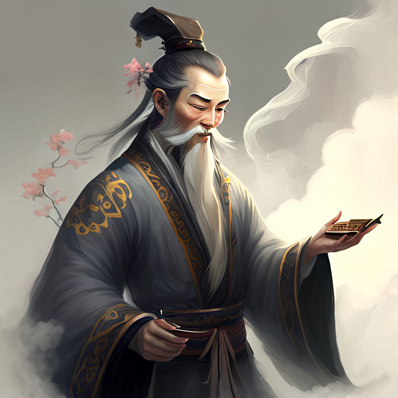 道人见了都无用,付与云鬟雾鬓仙.典雅,画风,恬淡#百度ai绘图黑科技