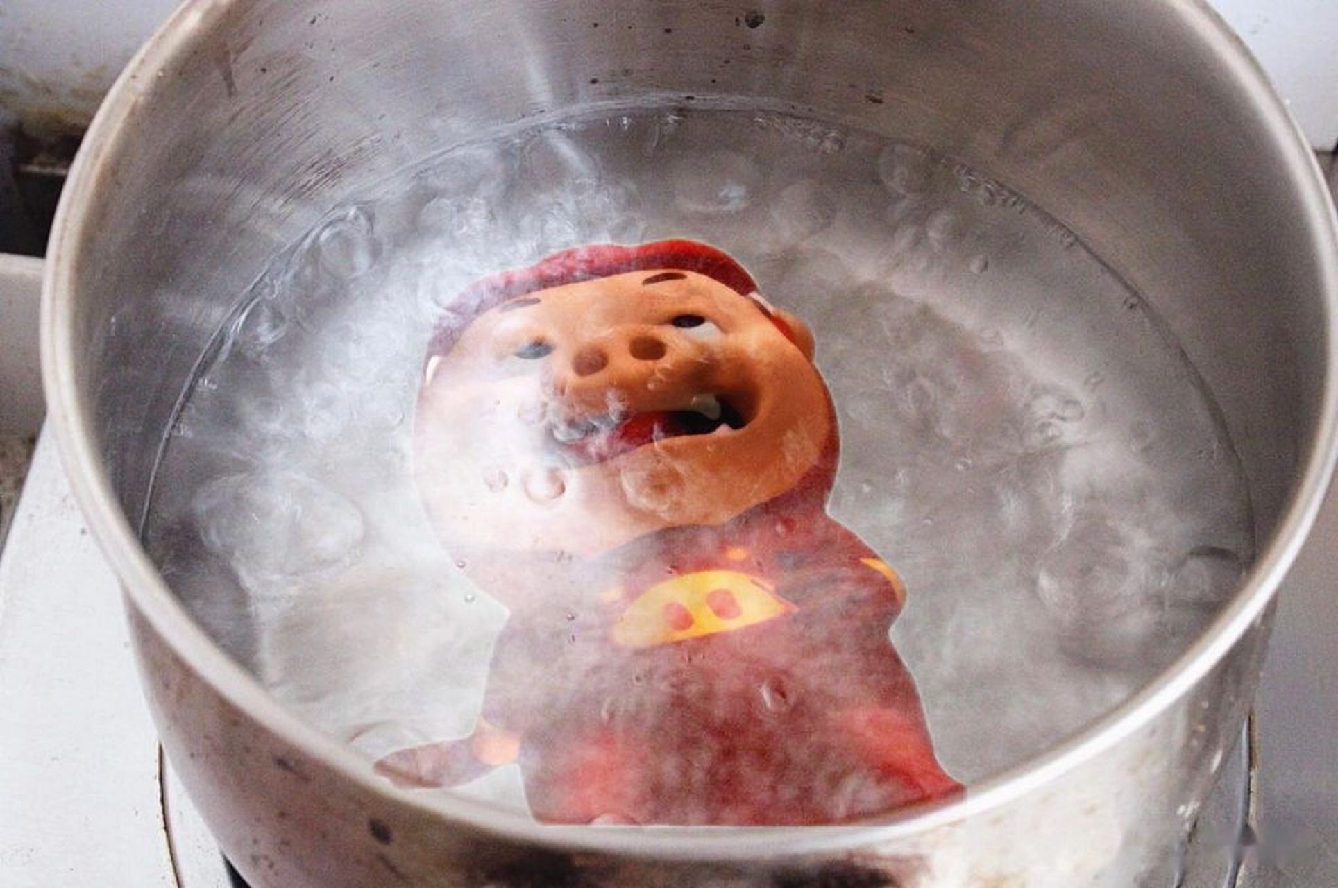 今天晚餐有着落了 烫只死猪吃 嘻嘻