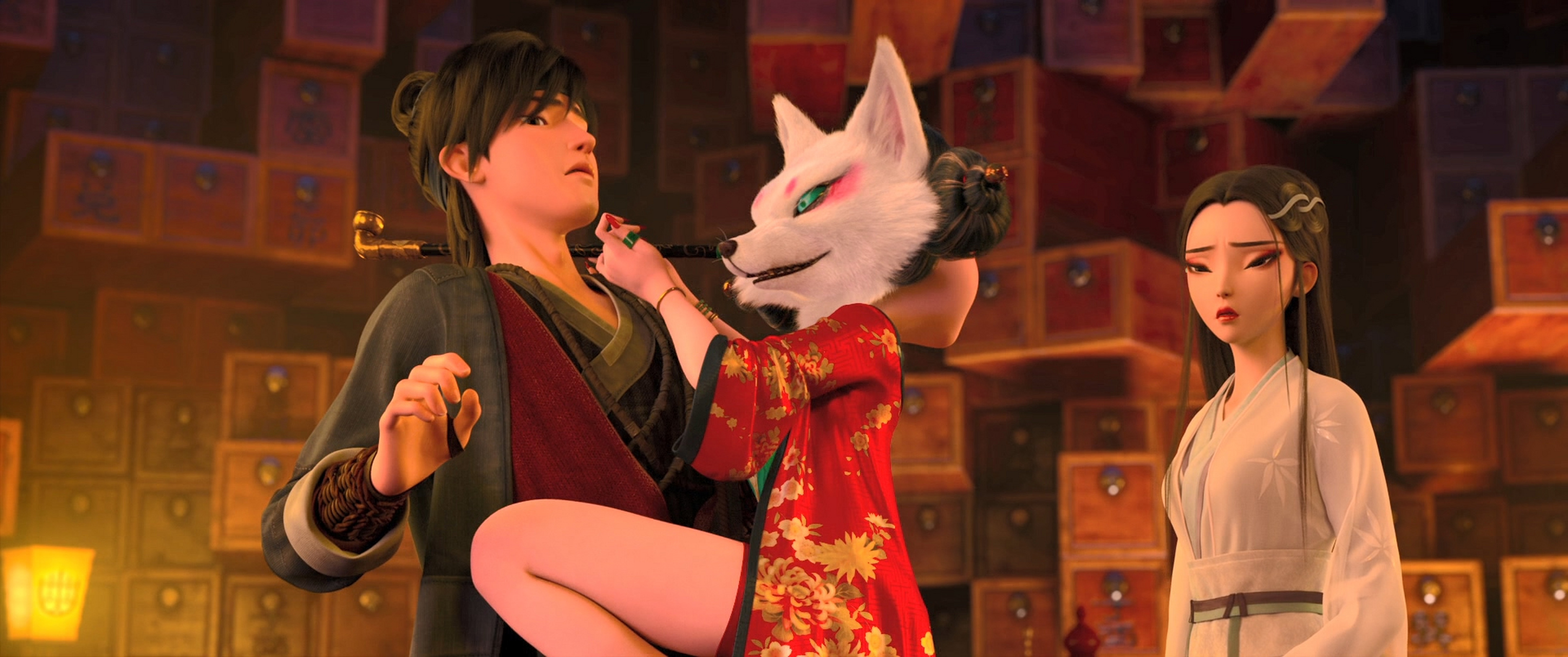 白蛇缘起# 小狐狸的画风超级带感啊,可以说是把二次元比较标签化的