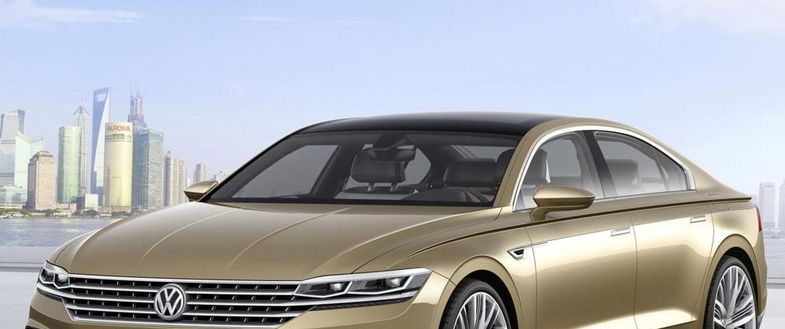 这款大众c coupe gte汽车,凭借较高的颜值,迅速在车展上走红,成为了