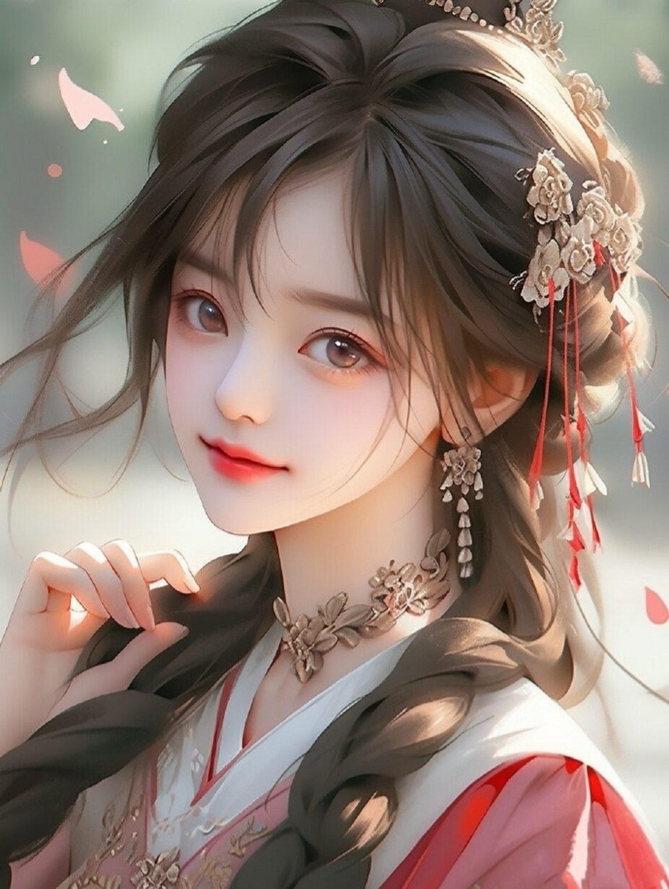 插画古风新颖女生头像