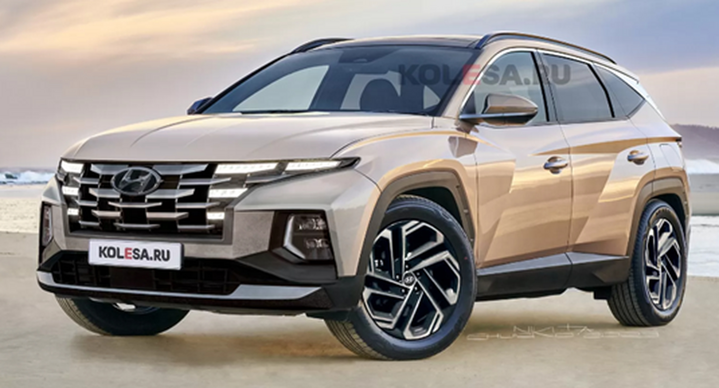 近期,新款现代途胜实车图曝光.外观方面,新车的主要变化在细节方面.