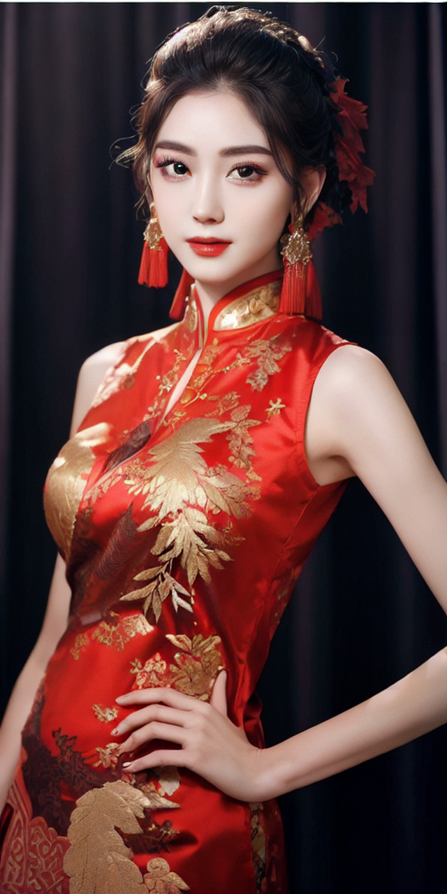 真美色,人间天上醉回眸#照片拍出电影感# #养眼美照分享# #国风旗袍