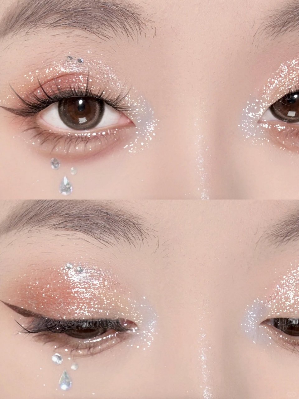 都给我画这个钻石女孩落泪妆!