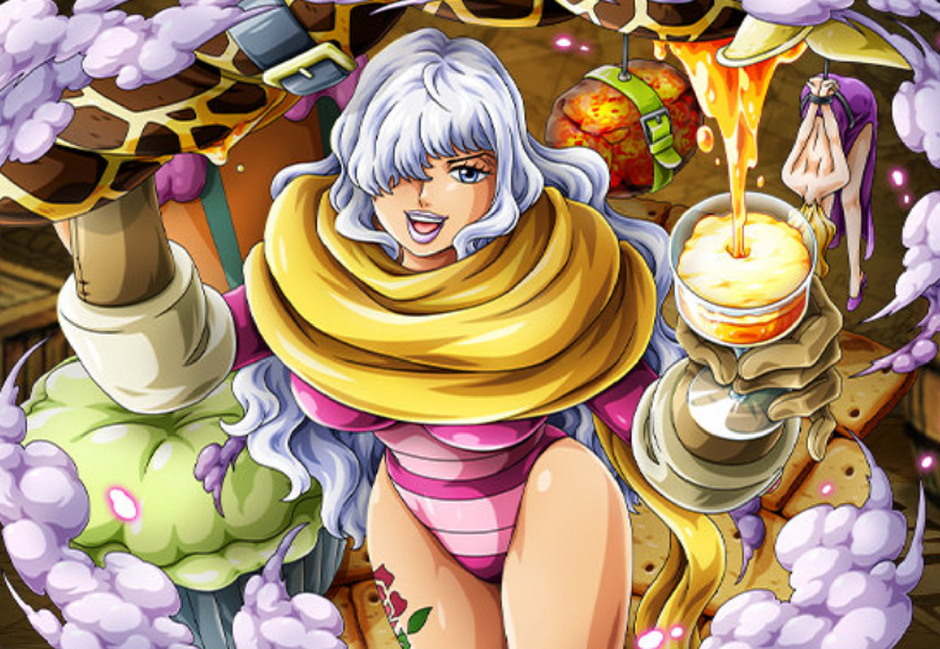 海贼王# #二次元mcn官方# 今天是大妈海贼团果汁大臣兼三将星之一