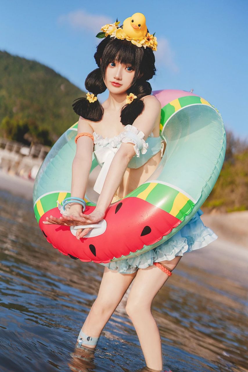 大话西游手游 丽珠儿 泳装 "我却独爱此间 人世烟火 " #cosplay