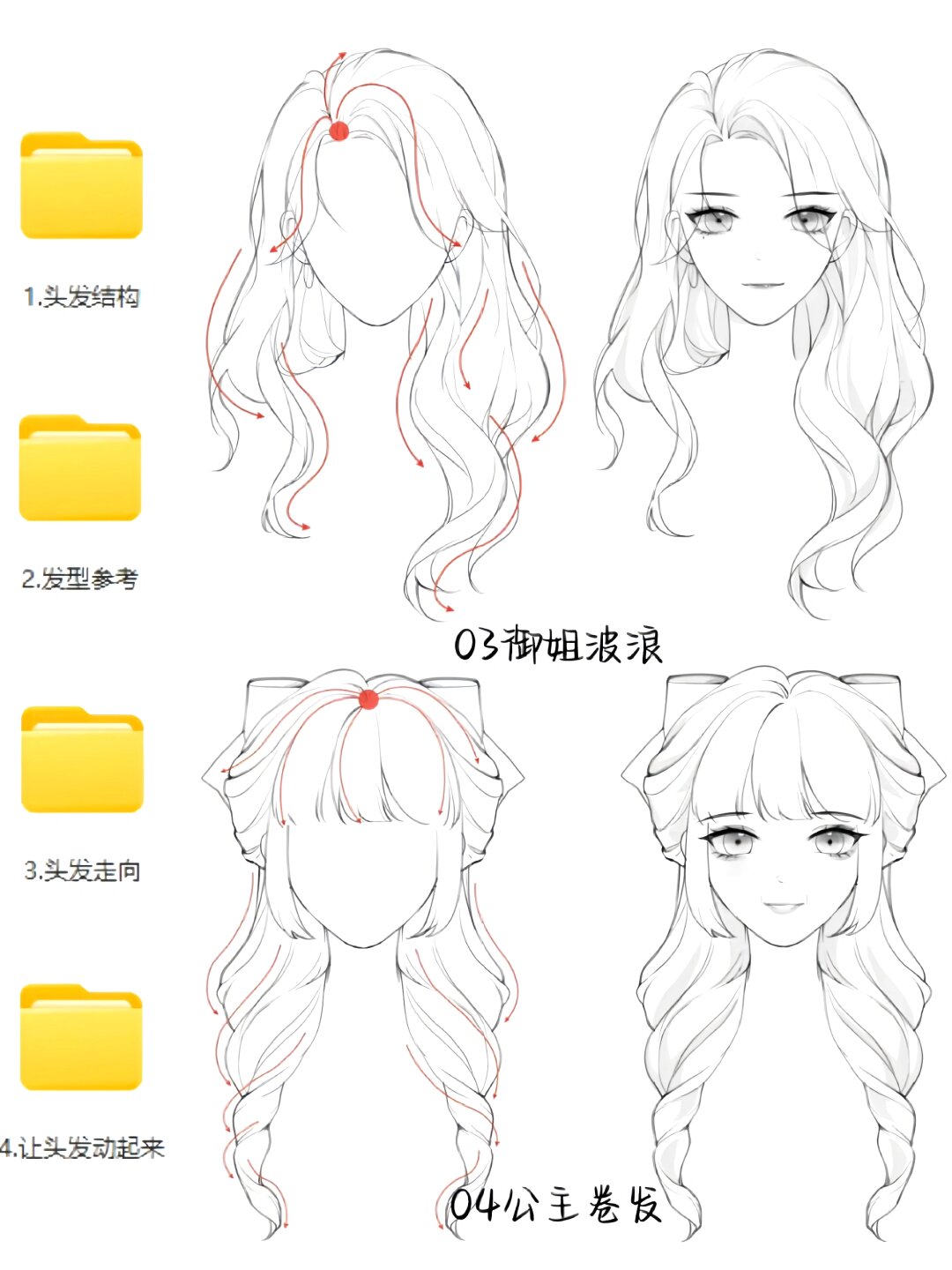 动漫女生发型合集参考 以下.@爱分享的语蝶的动态