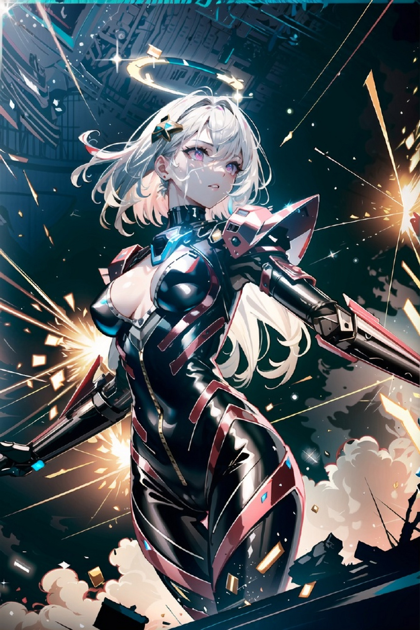 未来战士机甲女生创意壁纸