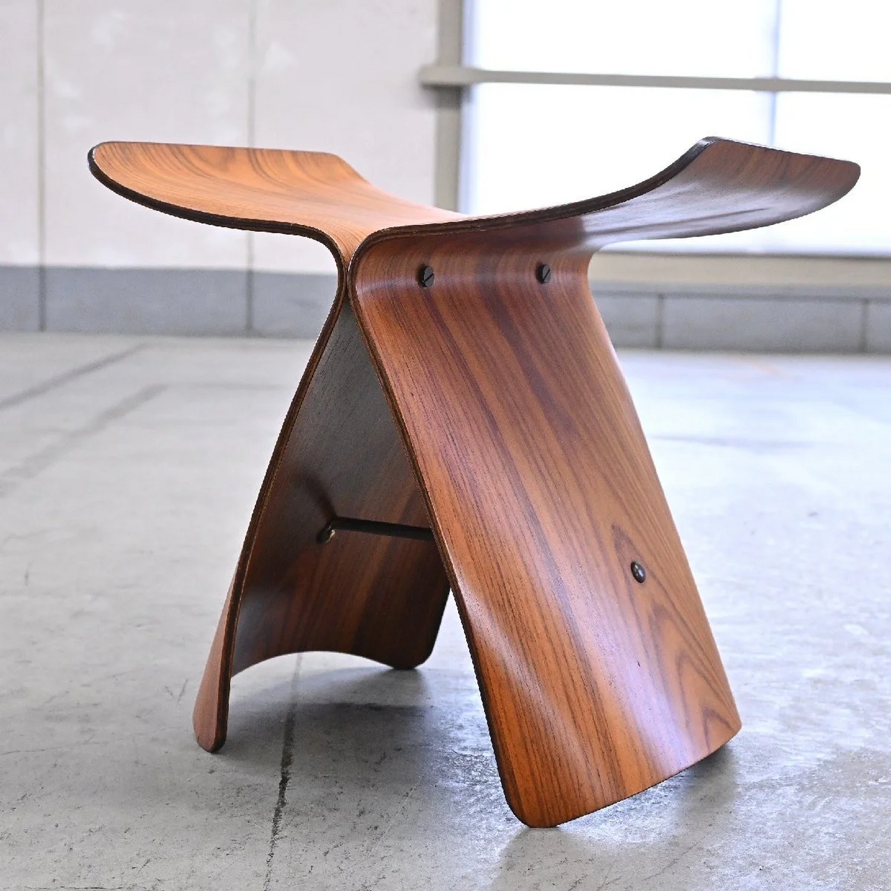 低价出|罕见纹路butterfly stool蝴蝶椅  柳宗理 天童木工 蝴蝶椅