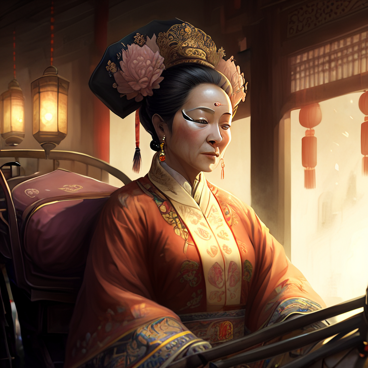 衮衮岁年晚,冥冥车马尘.优美,4k,平和#百度ai绘图黑科技