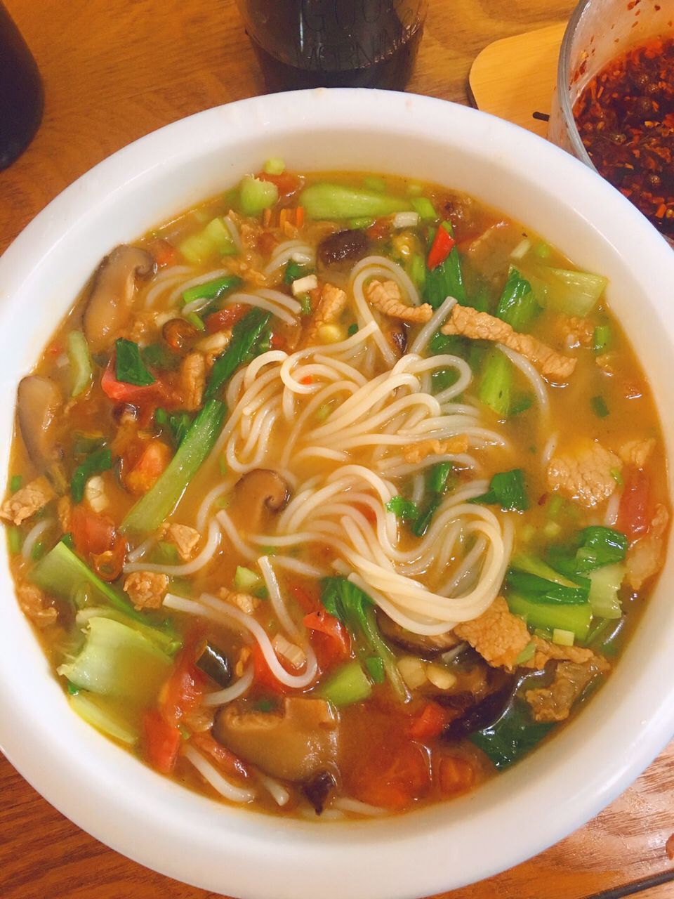 衢州汤粉干,也可以叫米线,但跟米线是有区别的更有弹性一些!